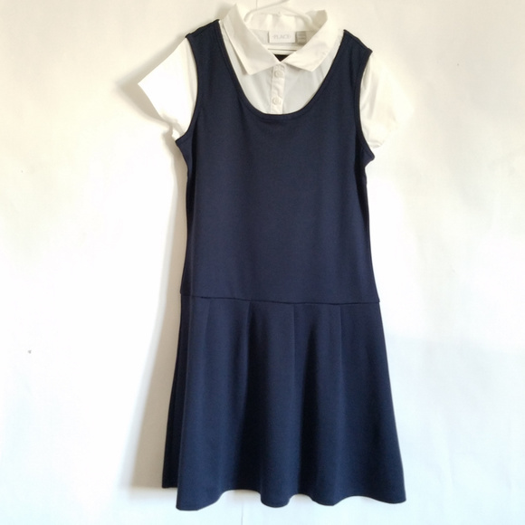 Uniform-Girls Uniform Ponte Knit 2 In 1 Dress 2XL - Picture 1 of 7